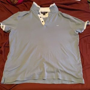 size large quarter button up slightly used